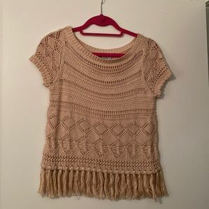 Jennifer Lopez Knit Short-sleeve Sweater